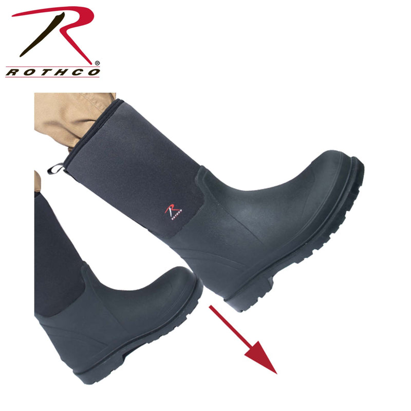 Rothco Waterproof Rubber Boots - Black