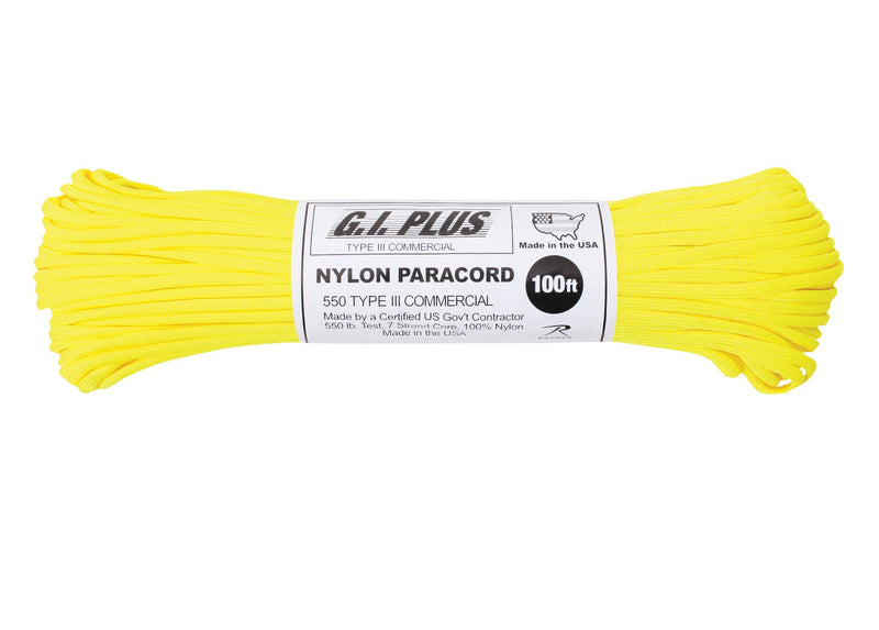 Rothco Nylon Paracord Type III 550 LB 100FT