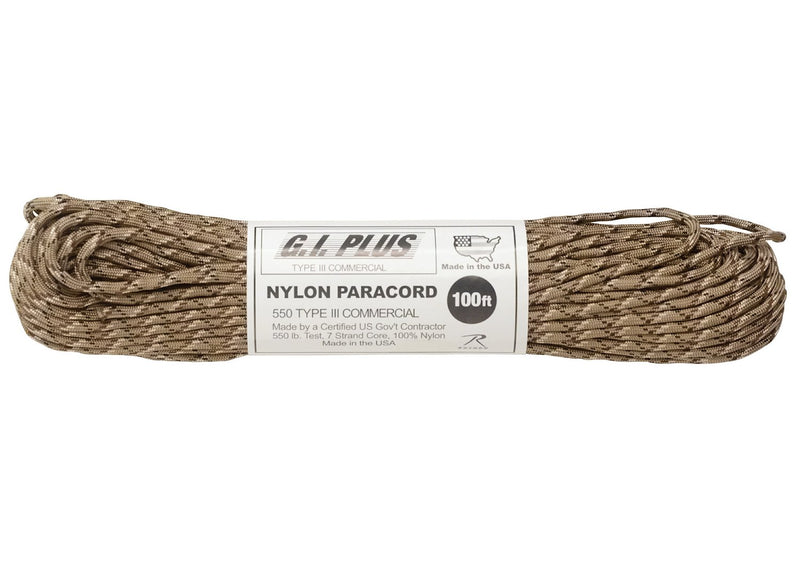 Rothco Nylon Paracord Type III 550 LB 100FT