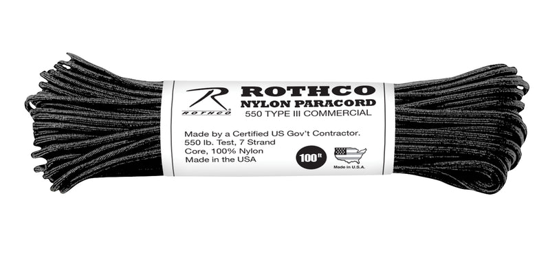 Rothco Nylon Paracord Type III 550 LB 100FT