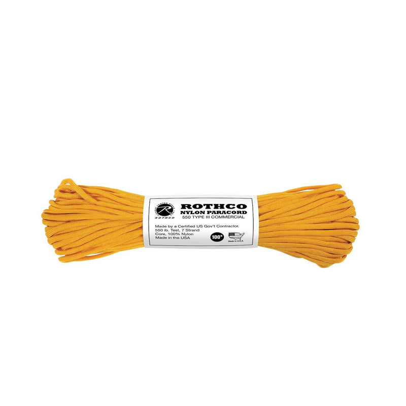 Rothco Nylon Paracord Type III 550 LB 100FT