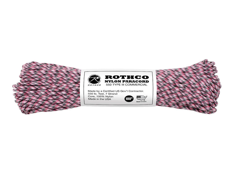 Rothco Nylon Paracord Type III 550 LB 100FT