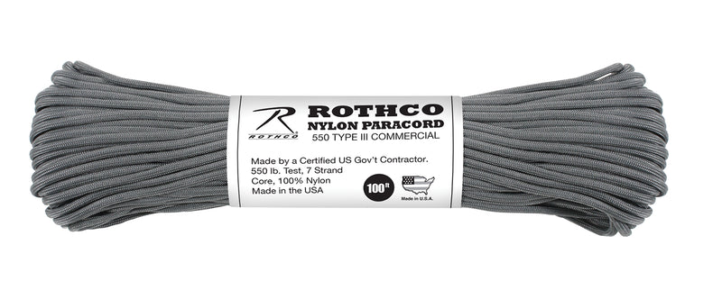 Rothco Nylon Paracord Type III 550 LB 100FT