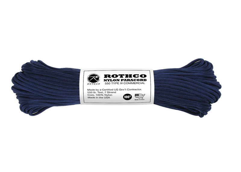 Rothco Nylon Paracord Type III 550 LB 100FT