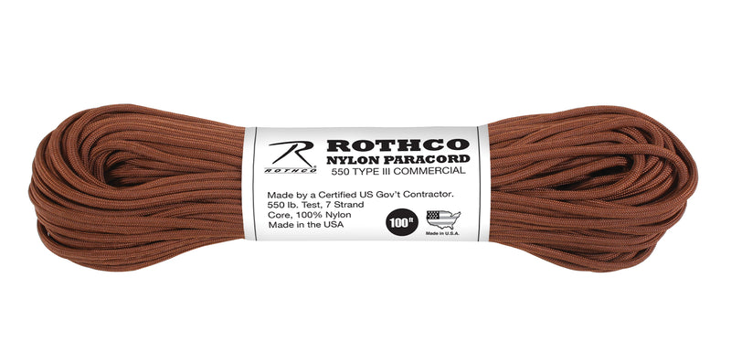 Rothco Nylon Paracord Type III 550 LB 100FT