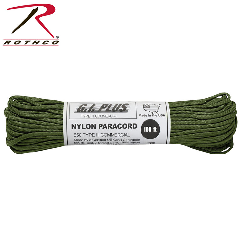 Rothco Nylon Paracord Type III 550 LB 100FT