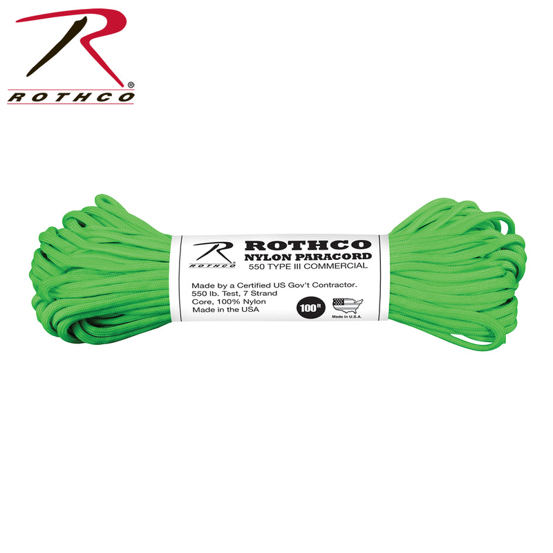 Rothco Nylon Paracord Type III 550 LB 100FT