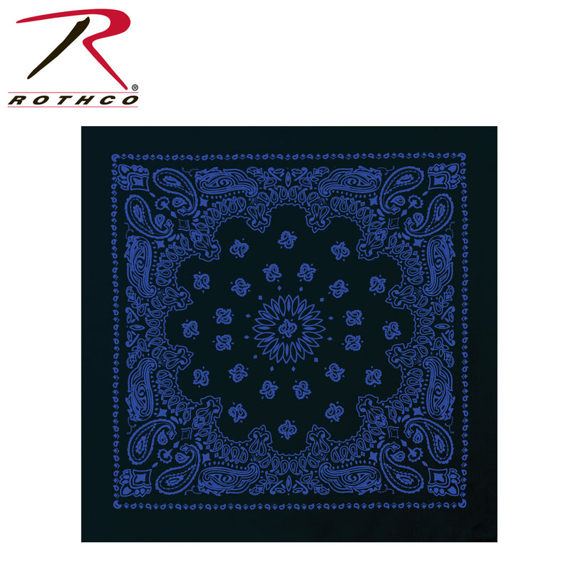 Rothco Trainmen Paisley Bandana – Extra-Large 27” X 27"