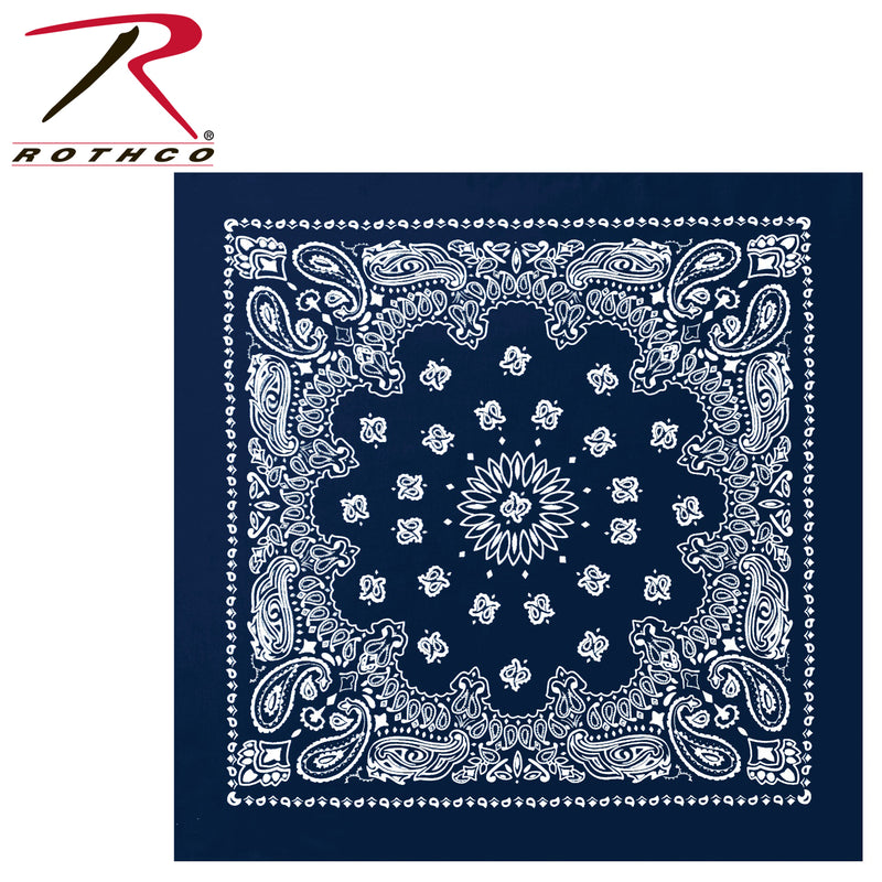 Rothco Trainmen Paisley Bandana - 22" X 22"