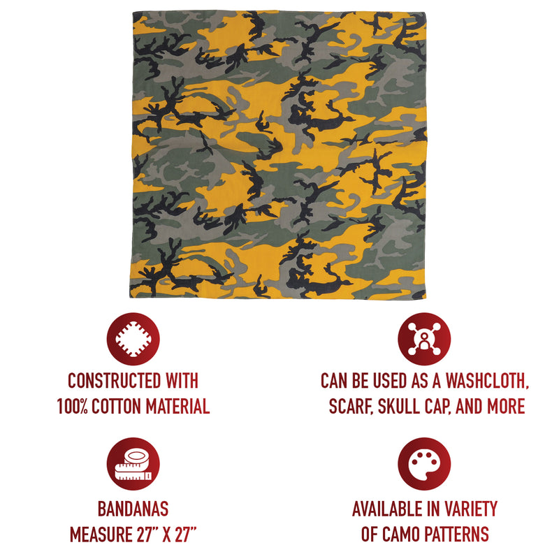 Rothco Large Camo Bandana