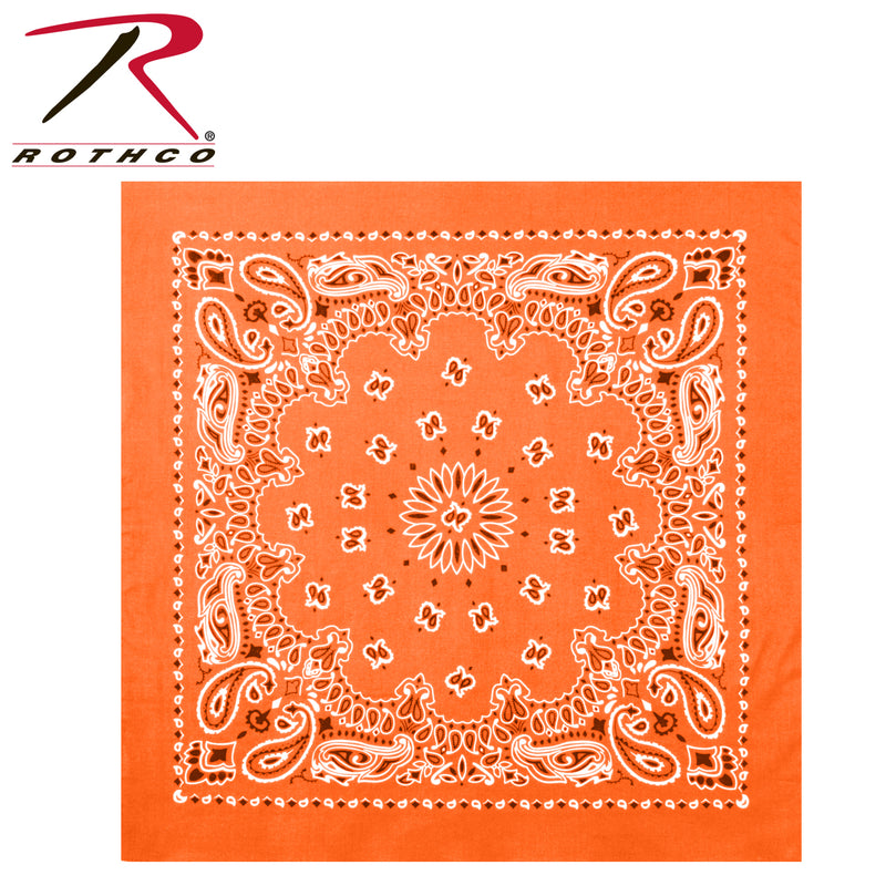 Rothco Trainmen Paisley Bandana – Extra-Large 27” X 27"