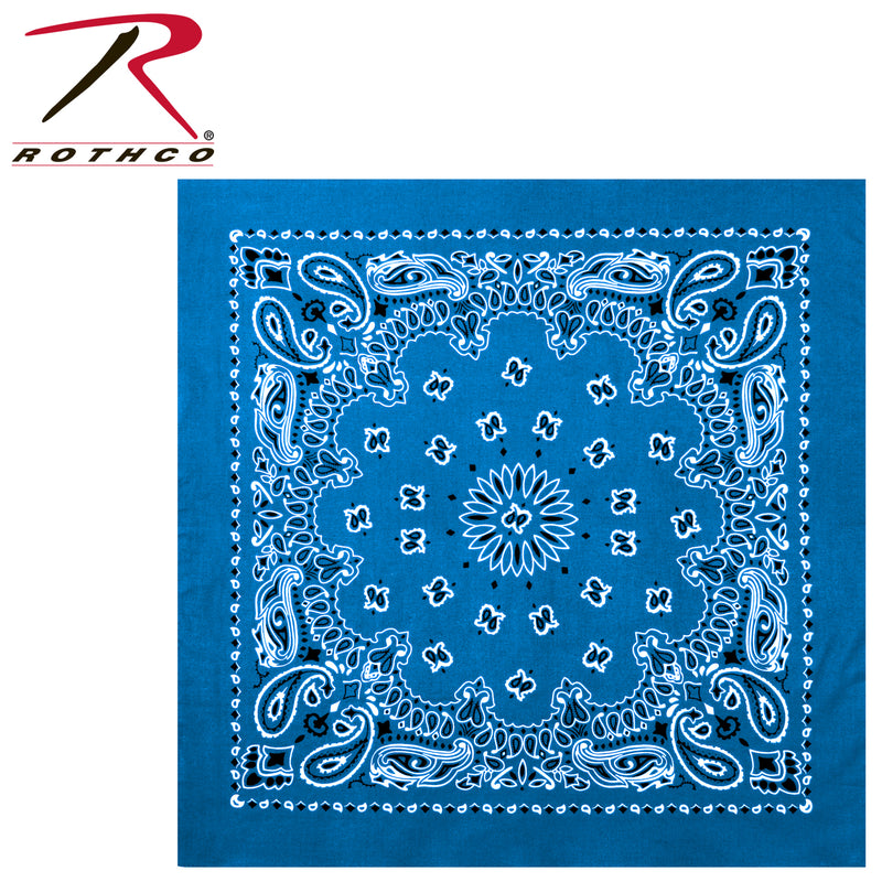 Rothco Trainmen Paisley Bandana – Extra-Large 27” X 27"