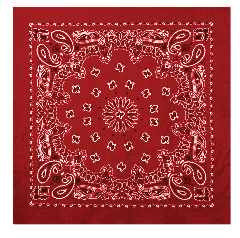 Rothco Trainmen Paisley Bandana – Extra-Large 27” X 27"