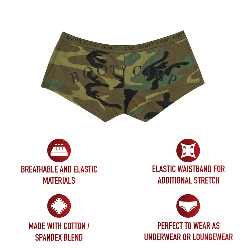 Rothco Woodland Camo "Booty Camp" Booty Shorts & Tank Top