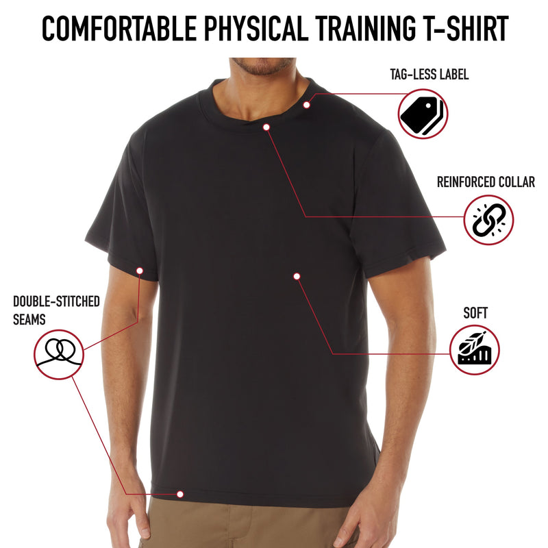 Rothco Physical Training T-Shirt - Black