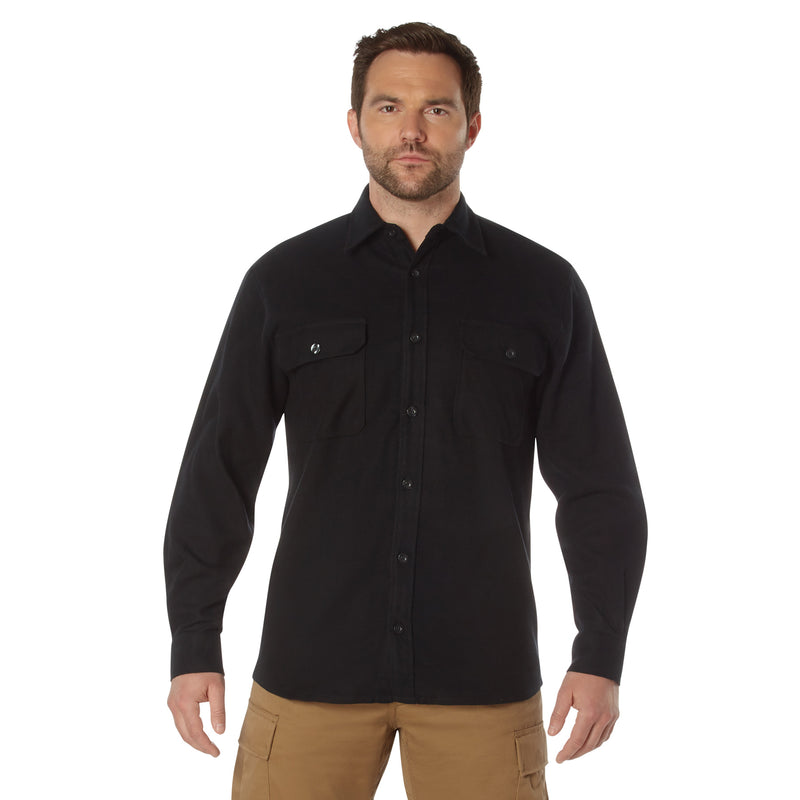 Rothco Heavy Weight Solid Flannel Shirt