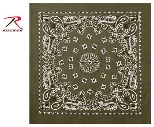 Rothco Trainmen Paisley Bandana - 22" X 22"