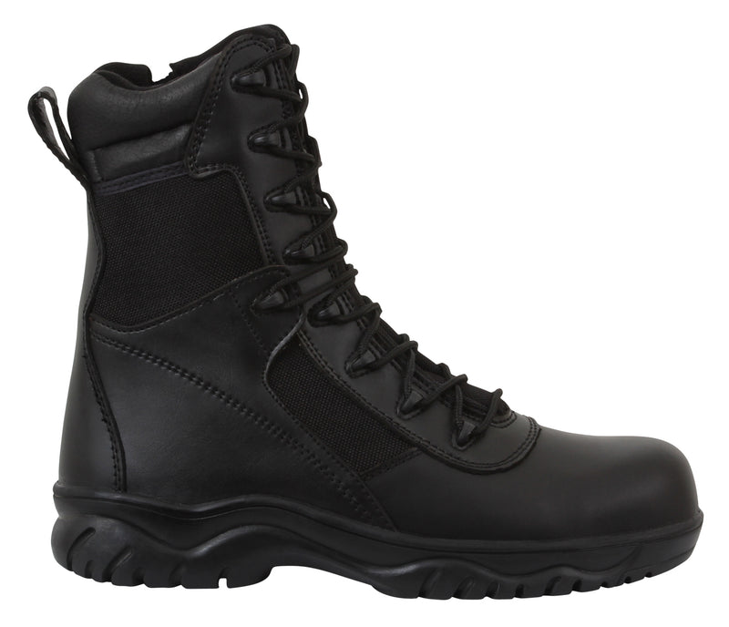 Rothco 8 Inch Forced Entry Tactical Boot With Side Zipper & Composite Toe