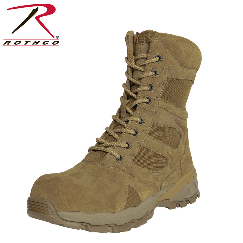 Rothco 8 Inch Forced Entry Tactical Boot With Side Zipper & Composite Toe