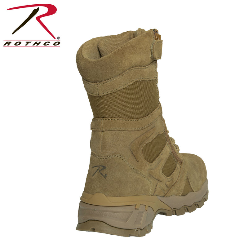 Rothco 8 Inch Forced Entry Tactical Boot With Side Zipper & Composite Toe