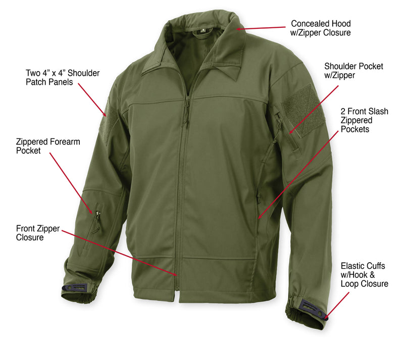 Rothco Covert Ops Lightweight Soft Shell Jacket