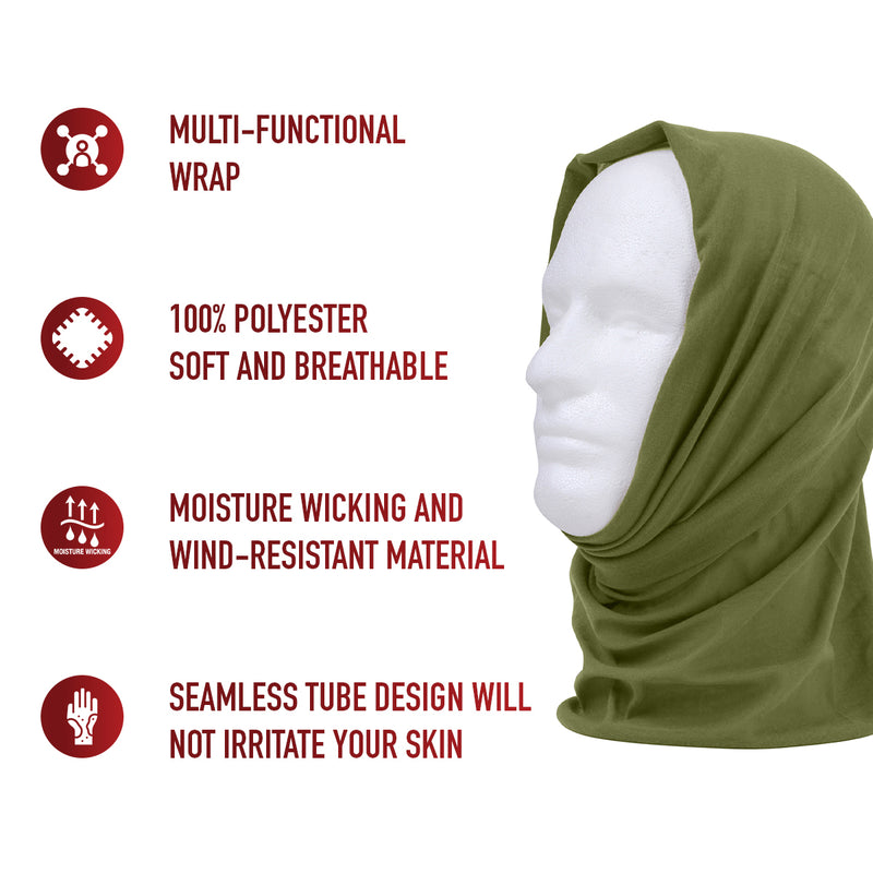 Rothco Multi-Use Neck Gaiter and Face Covering Tactical Wrap