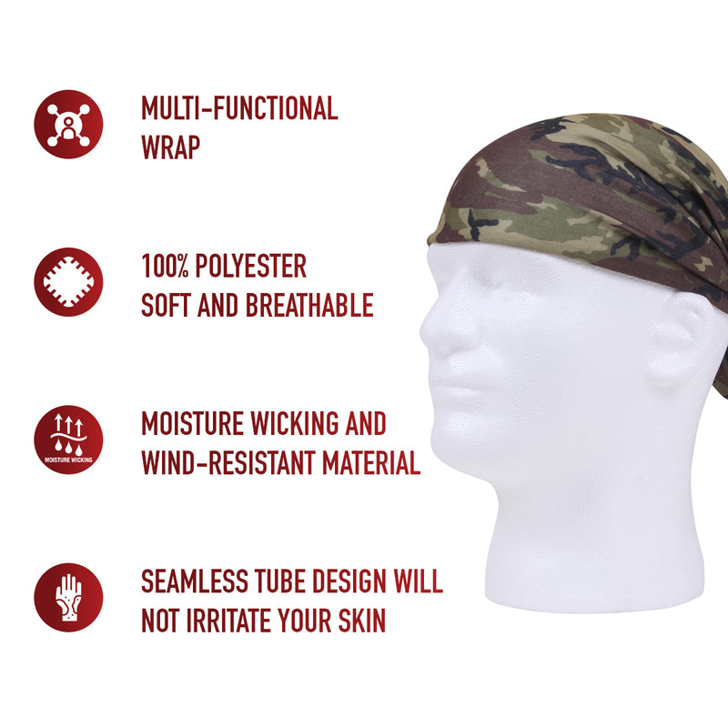 Rothco Multi-Use Neck Gaiter and Face Covering Tactical Wrap