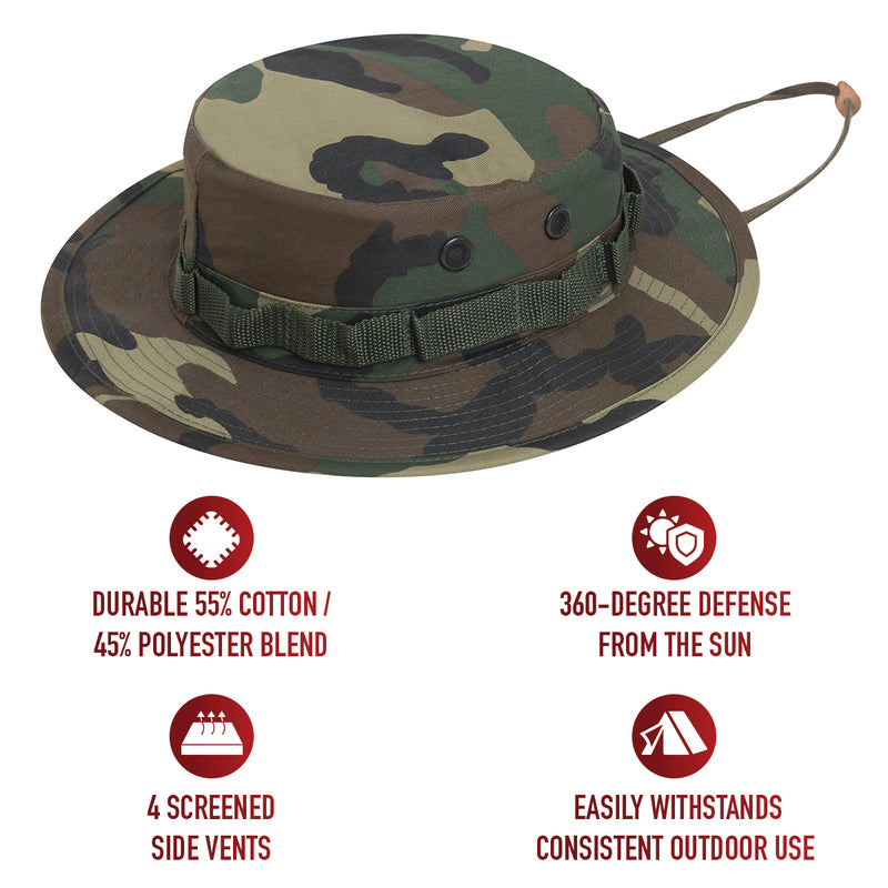 Rothco Poly/Cotton Rip-Stop Boonie Hat