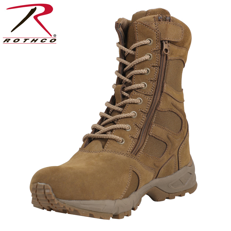 Rothco Forced Entry 8" Deployment Boots With Side Zipper