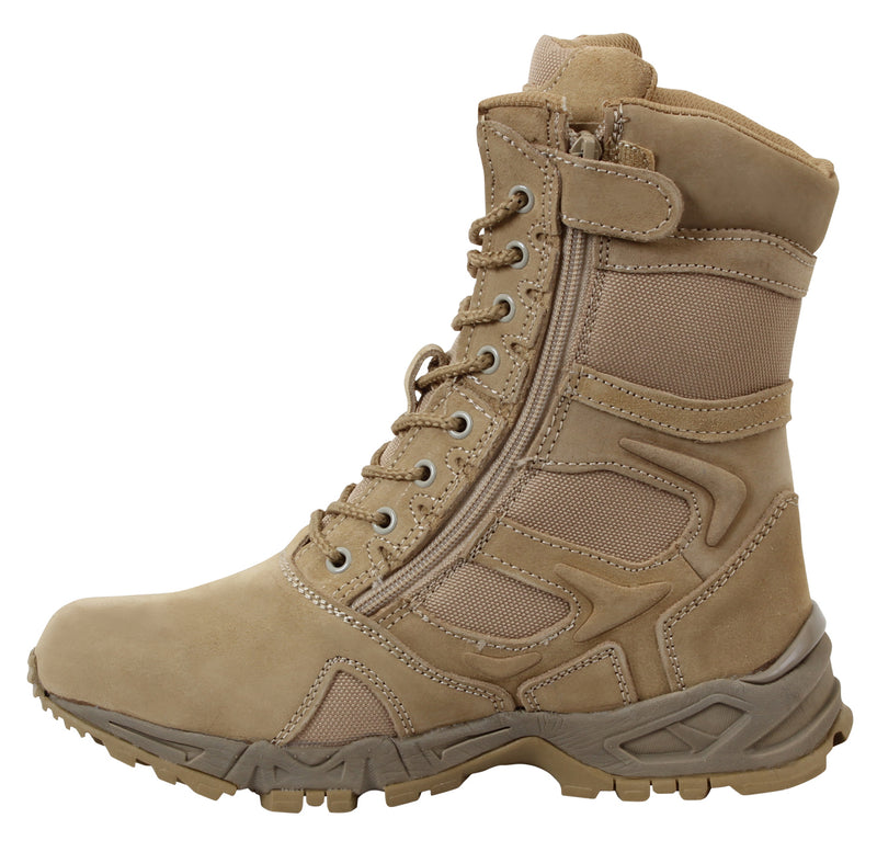 Rothco Forced Entry 8" Deployment Boots With Side Zipper