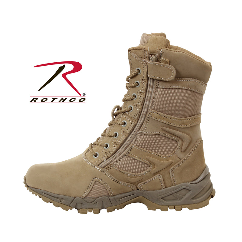 Rothco Forced Entry 8" Deployment Boots With Side Zipper