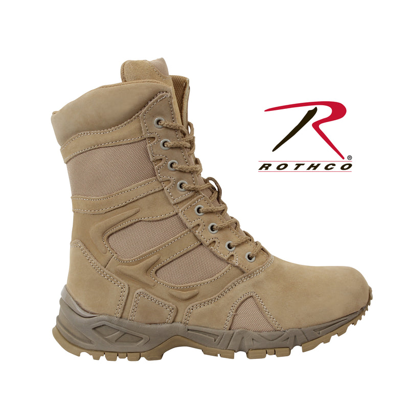 Rothco Forced Entry 8" Deployment Boots With Side Zipper