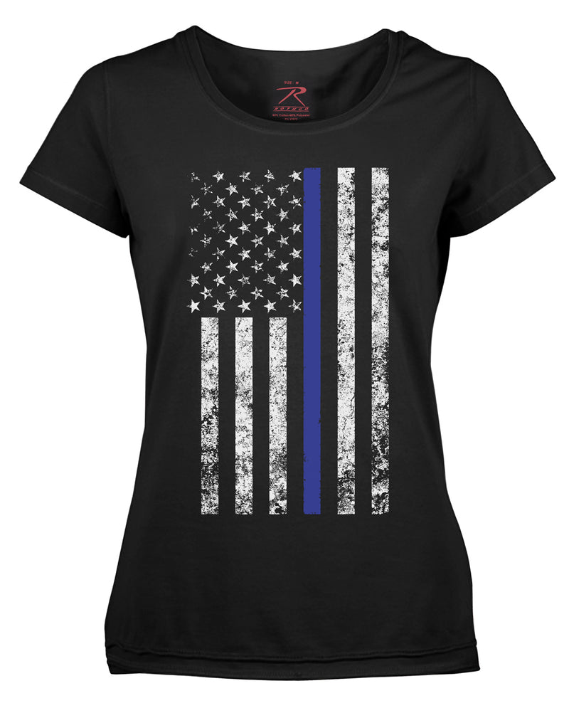 Rothco Women's Thin Blue Line Longer T-Shirt