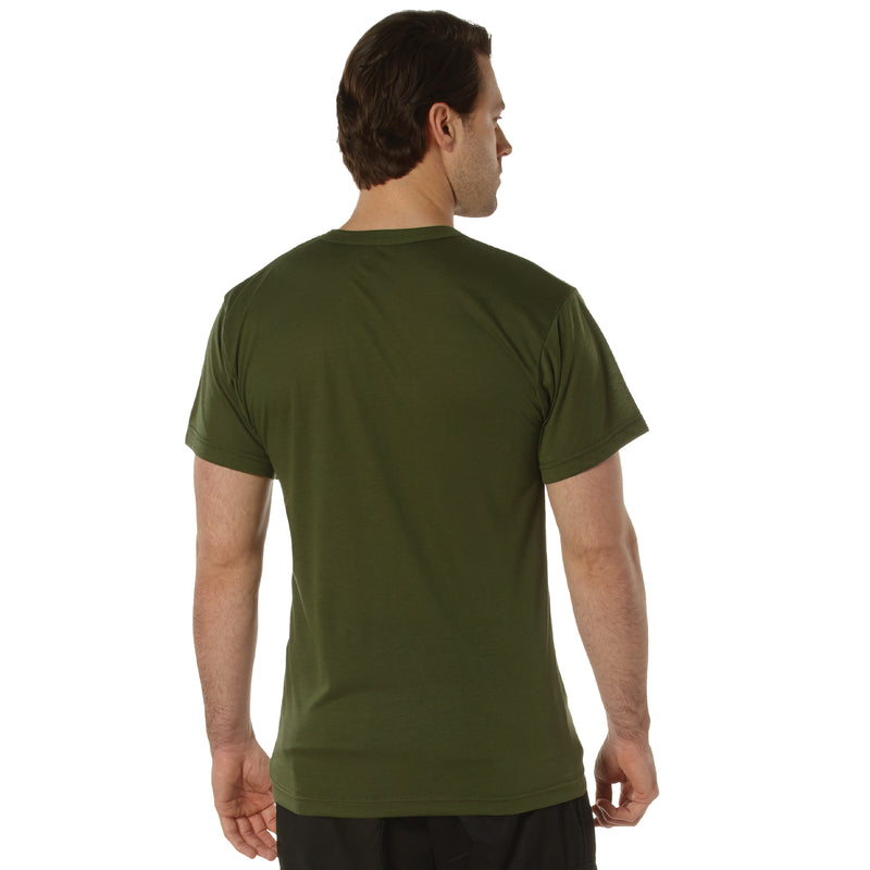 Rothco Pocket T-Shirt Collection (Available In Cotton/Poly and Moisture Wicking Poly)