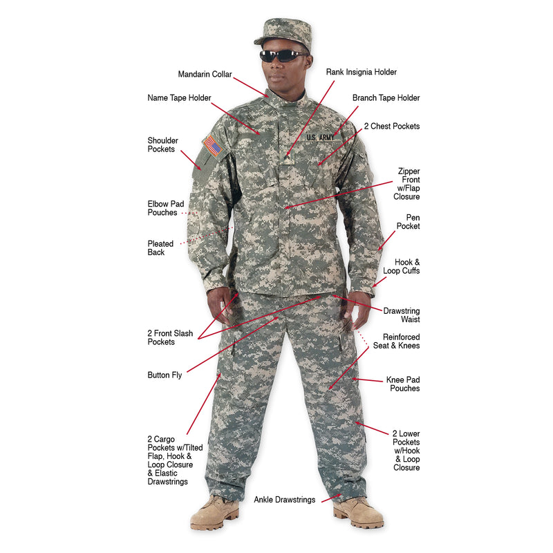 Rothco Camo Army Combat Uniform Pants