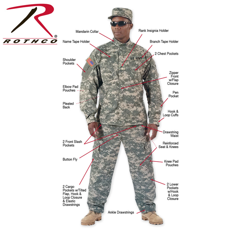 Rothco Camo Army Combat Uniform Pants