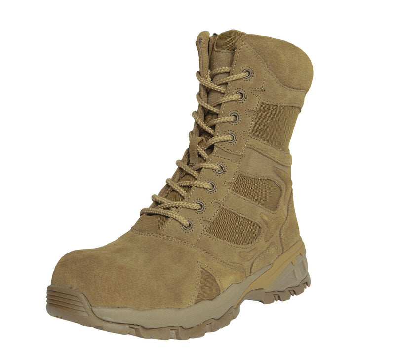 Rothco 8" Forced Entry Composite Toe AR 670-1 Coyote Brown Tactical Boot