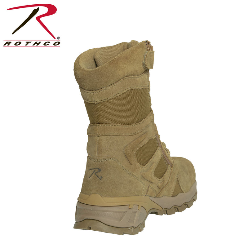 Rothco 8" Forced Entry Composite Toe AR 670-1 Coyote Brown Tactical Boot