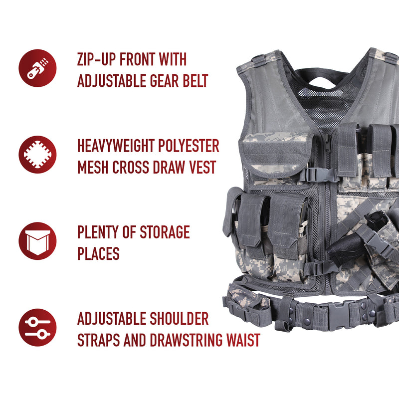 Rothco Cross Draw MOLLE Tactical Vest