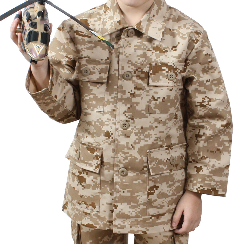 Rothco Kid's Digital Camo BDU Shirt