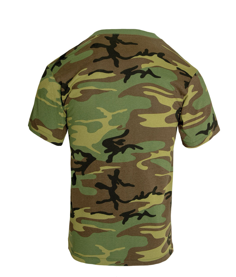 Rothco Woodland Camo T-Shirt w/ Pocket