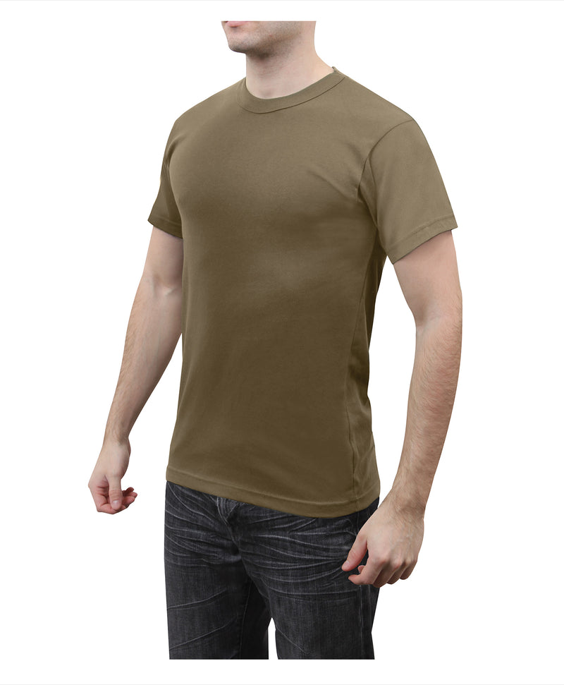 Rothco Solid Color Cotton / Polyester Blend Military T-Shirt