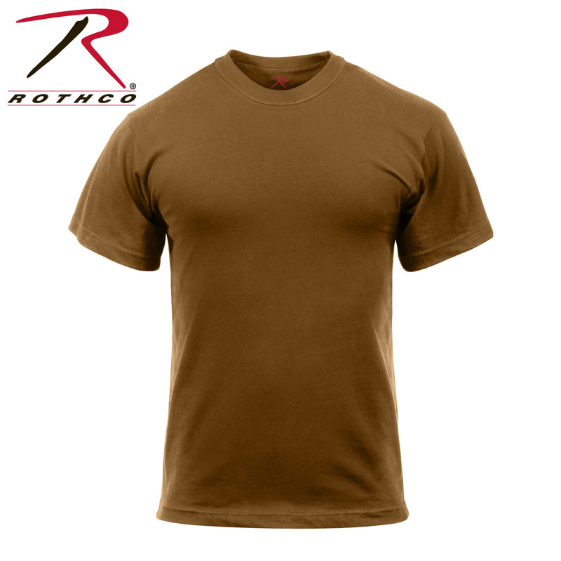 Rothco Solid Color Cotton / Polyester Blend Military T-Shirt