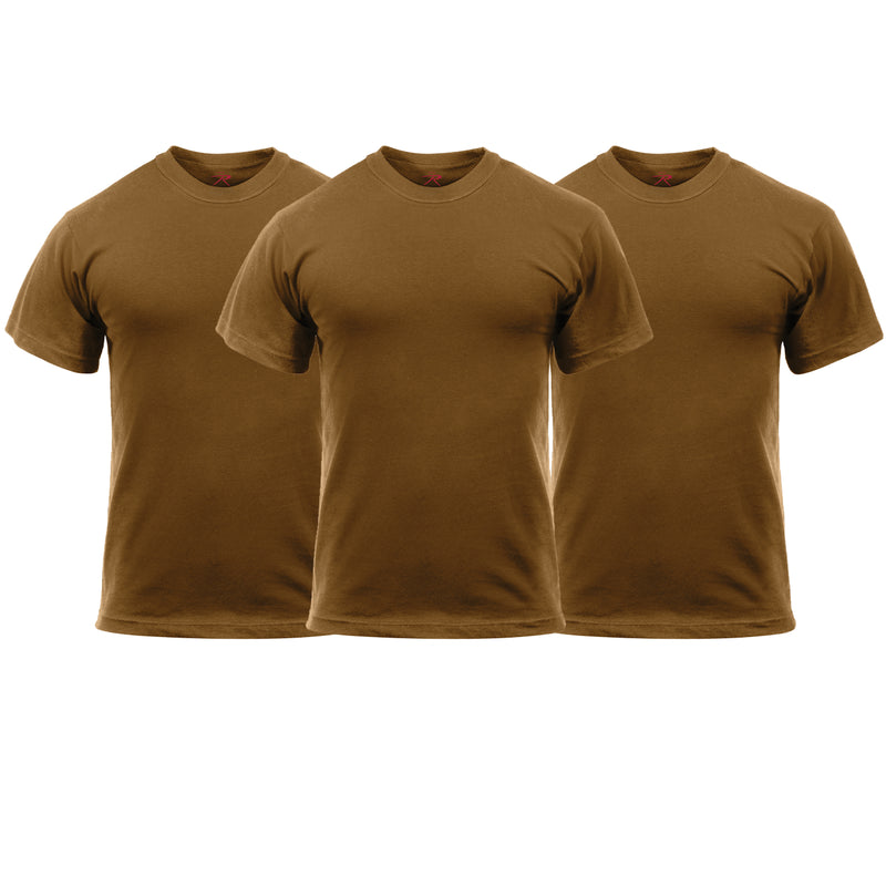 Rothco Solid Color Cotton / Polyester Blend Military T-Shirt