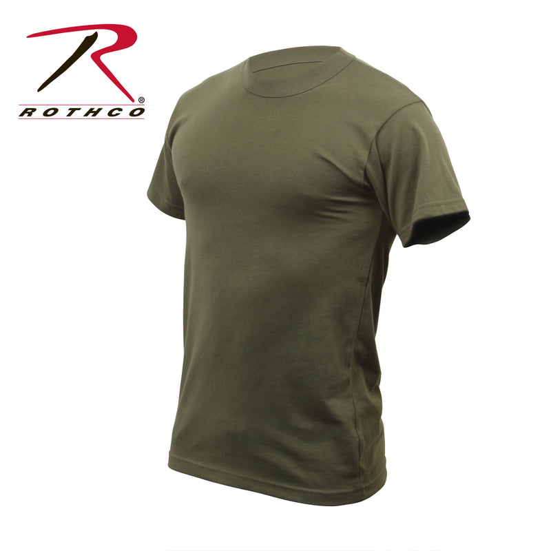 Rothco Solid Color Cotton / Polyester Blend Military T-Shirt