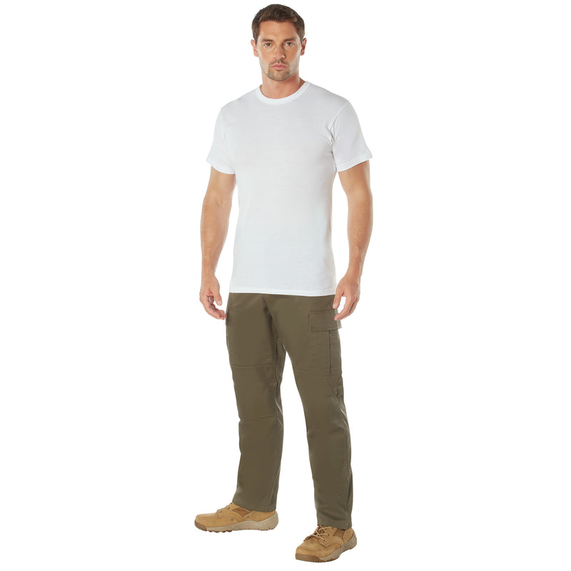 Rothco Solid Color Cotton / Polyester Blend Military T-Shirt