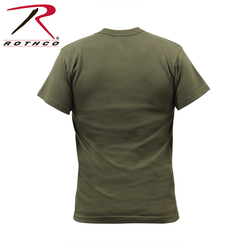 Rothco Solid Color Cotton / Polyester Blend Military T-Shirt