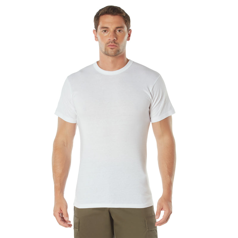 Rothco Solid Color Cotton / Polyester Blend Military T-Shirt