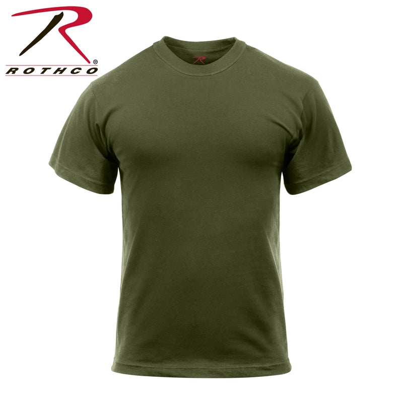 Rothco Solid Color Cotton / Polyester Blend Military T-Shirt