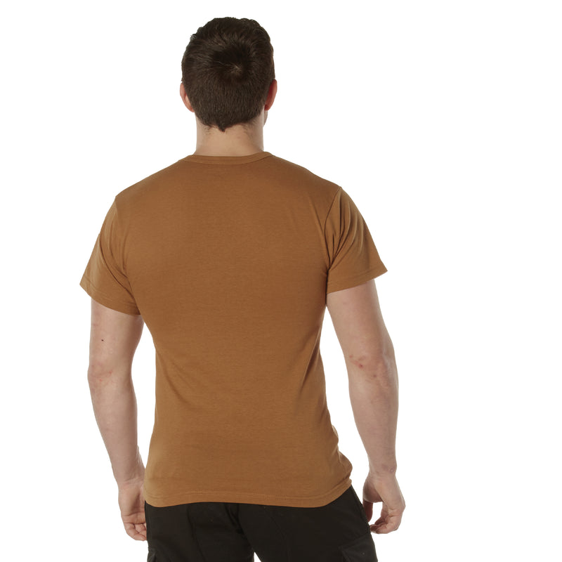 Rothco Solid Color Cotton / Polyester Blend Military T-Shirt